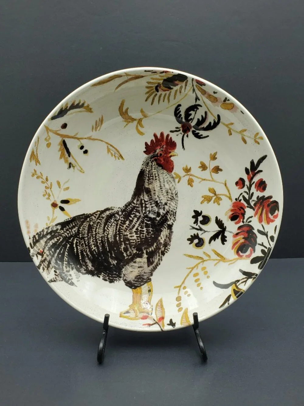 Williams-Sonoma Rooster Francais Soup Pasta Bowl Salad Serving Bowl